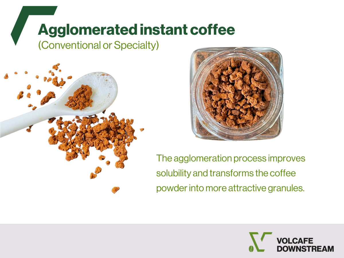 Agglomerated instant coffee