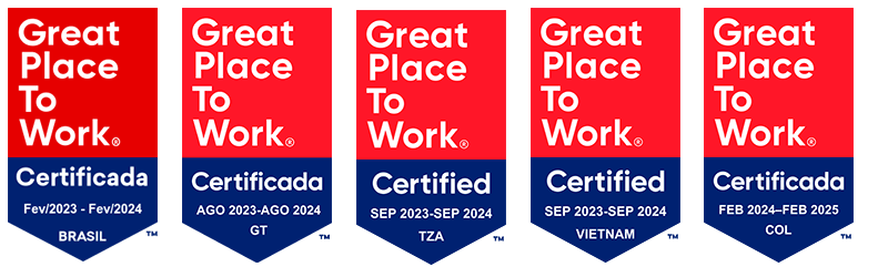 Great Place To Work certificates