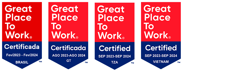Great Place To Work certificates four-up