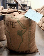 A Kenyan coffee bag