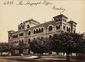 Telegraph Office, Bombay (Public Domain image by Francis Frith)