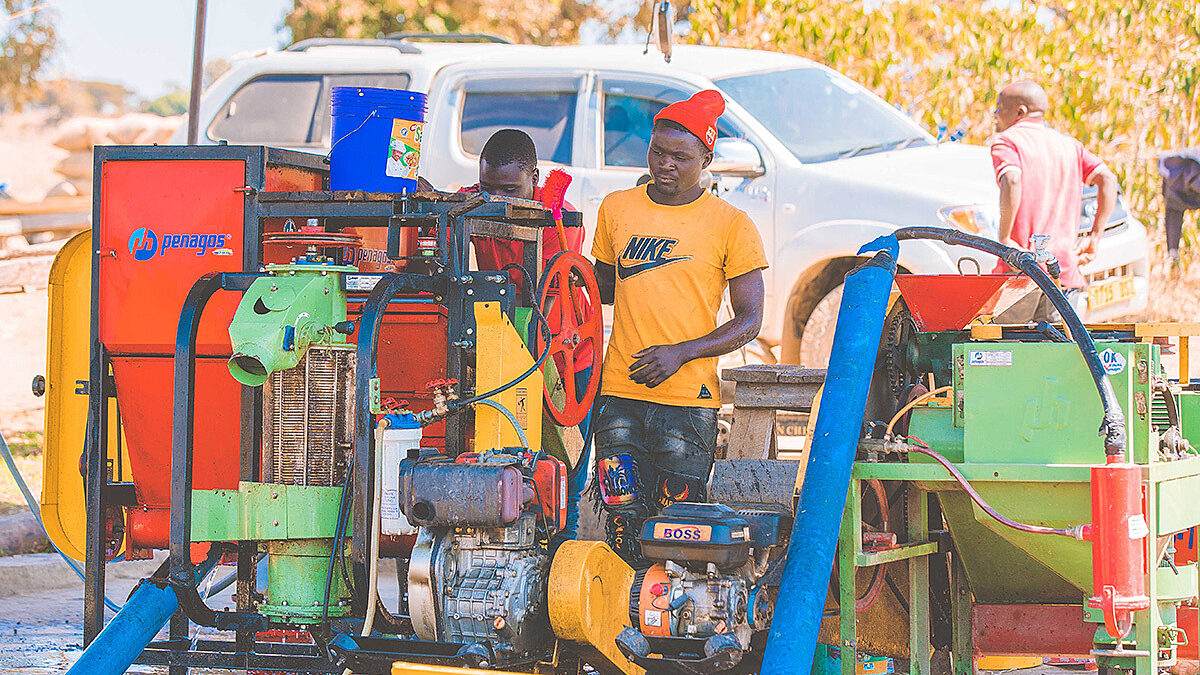 Iyenga AMCOS coffee pulping unit, Tanzania