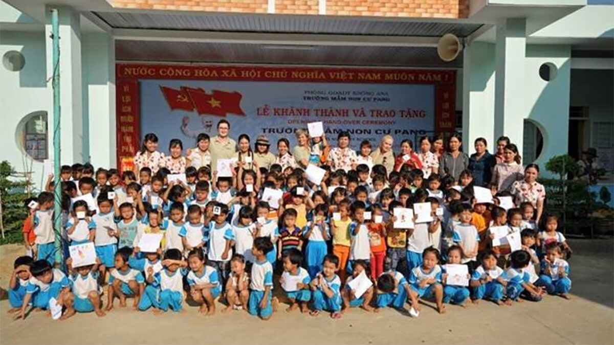 Students at one of the schools built by Costa Foundation and Volcafe in Vietnam