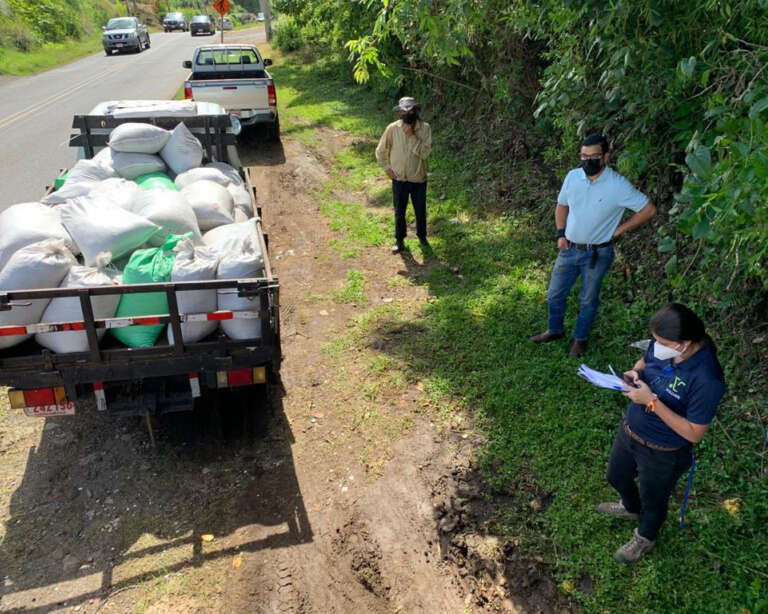 More coffee pulp compost en route to farms