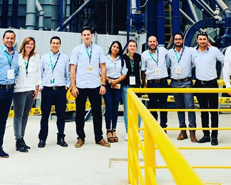 Volcafe team and guests at the opening of the new mill at Jaén, Peru.
