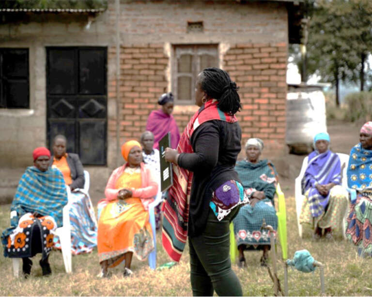 Participants in a GALS training session