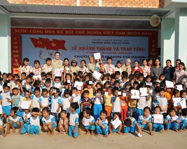 Students at one of the schools built by Costa Foundation and Volcafe in Vietnam