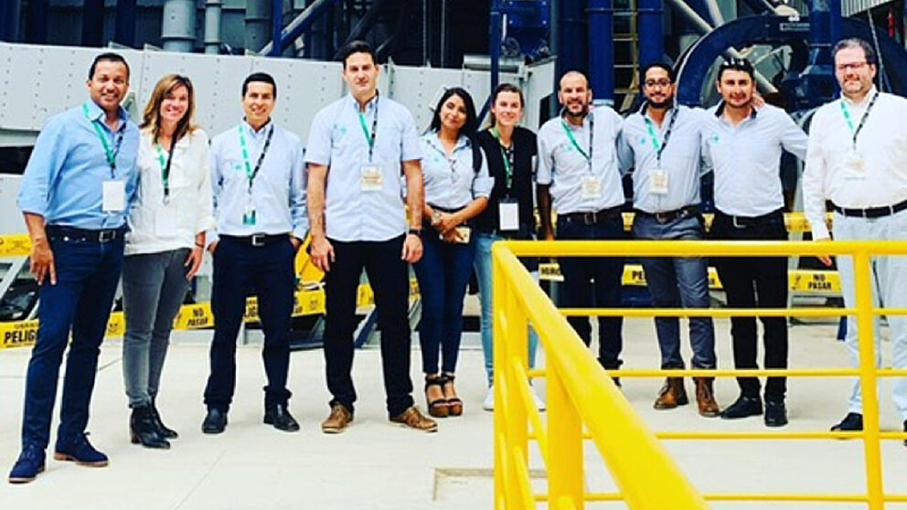 Volcafe team and guests at the opening of the new mill at Jaén, Peru.