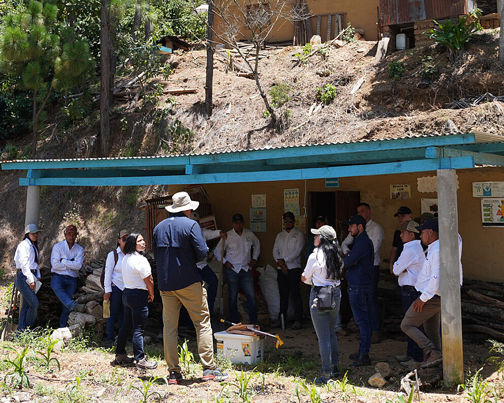 Guatemala team training on biochar