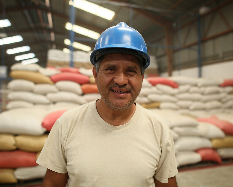 Warehouse worker in Guatemala