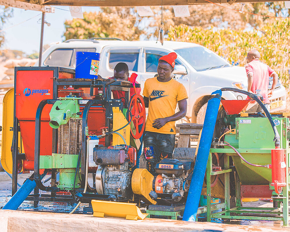 Iyenga AMCOS coffee pulping unit, Tanzania