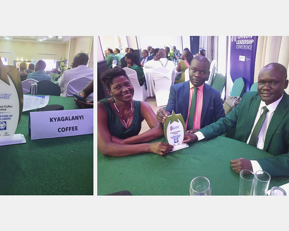 Kyagalanyi staff at the awards ceremony